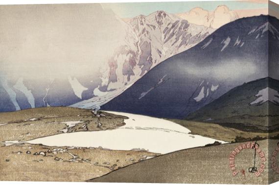 Hiroshi Yoshida Tateyama Betsu Mountain (tateyama Betsuzan), From The Series Japanese Alps, One of Twelve Subjects (nihon Arupusu Ju Ni Dai No Uchi) Stretched Canvas Painting / Canvas Art