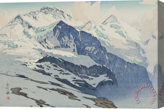 Hiroshi Yoshida The Jungfrau (yungufurau Yama), From The European Series Stretched Canvas Painting / Canvas Art