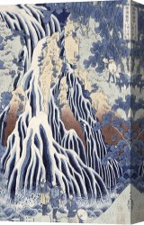 Sermon on The Mount Canvas Prints - Kirifuri Fall on Kurokami Mount by Hokusai