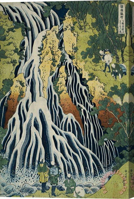 Hokusai The Kirifuri Waterfall Stretched Canvas Painting / Canvas Art