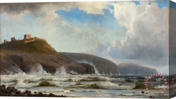 Holger Drachmann The Coast South of Hammershus Stretched Canvas Painting / Canvas Art