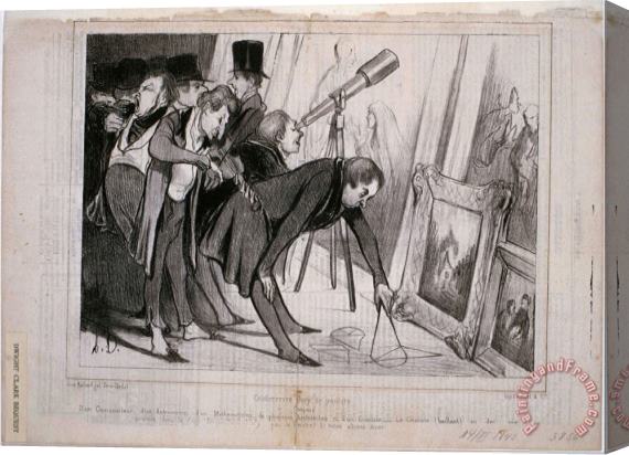 Honore Daumier Celebre Jury De Peinture Stretched Canvas Print / Canvas Art