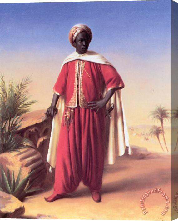 Horace Vernet Portrait of an Arab Stretched Canvas Painting / Canvas Art