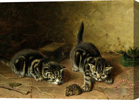 Horatio Henry Couldery Reluctant Playmate Stretched Canvas Print / Canvas Art