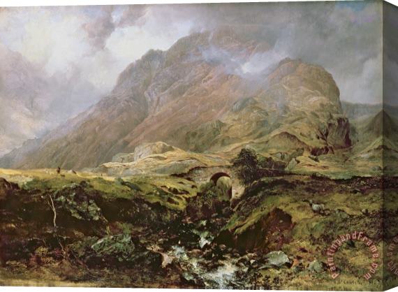 Horatio McCulloch Glencoe Stretched Canvas Painting / Canvas Art