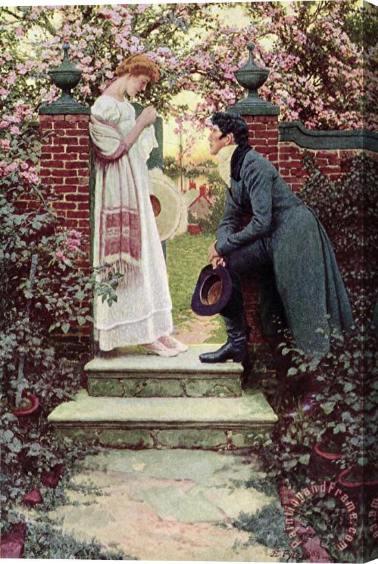 Howard Pyle When All the World Seemed Young Stretched Canvas Print / Canvas Art