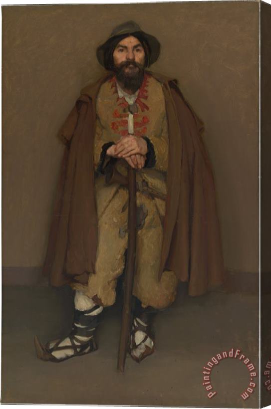 Hugh Ramsay A Mountain Shepherd (an Italian Dwarf) Stretched Canvas Print / Canvas Art