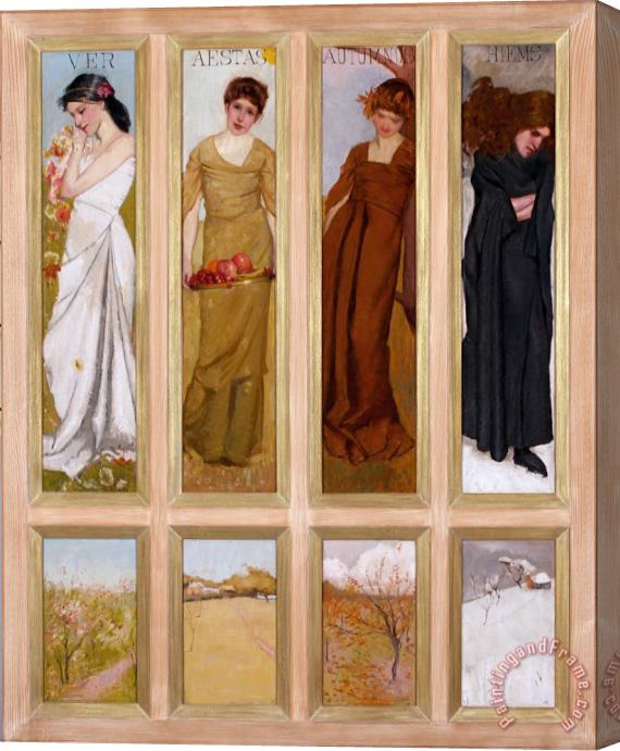 Hugh Ramsay The Four Seasons Stretched Canvas Painting / Canvas Art