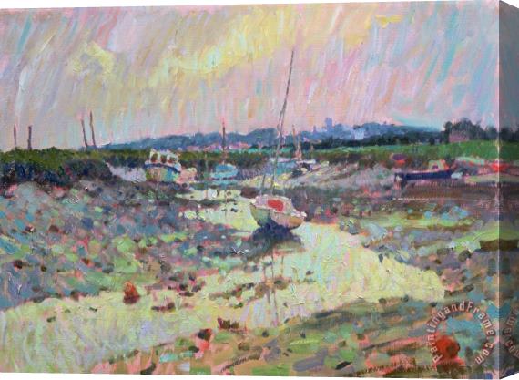 Hugo Grenville Low Tide Morston Harbour Stretched Canvas Print / Canvas Art