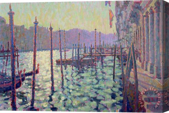 Hugo Grenville The Grand Canal Evening Light Stretched Canvas Print / Canvas Art