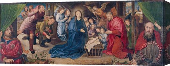 Hugo van der Goes The Adoration of The Shepherds Stretched Canvas Painting / Canvas Art