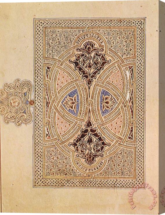 Ibn Al Bawwab Illuminated Cover Of A Quran Stretched Canvas Print / Canvas Art