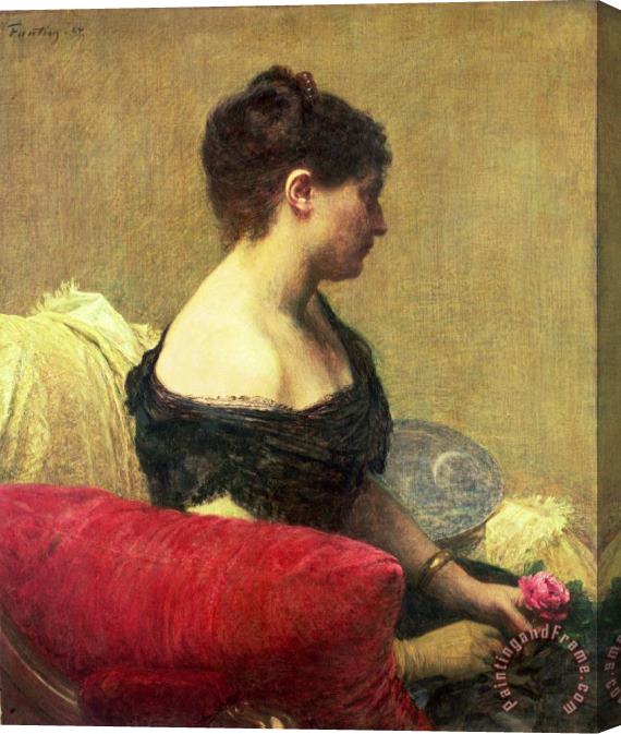 Ignace Henri Jean Fantin-Latour Portrait of Madame Maitre Stretched Canvas Painting / Canvas Art