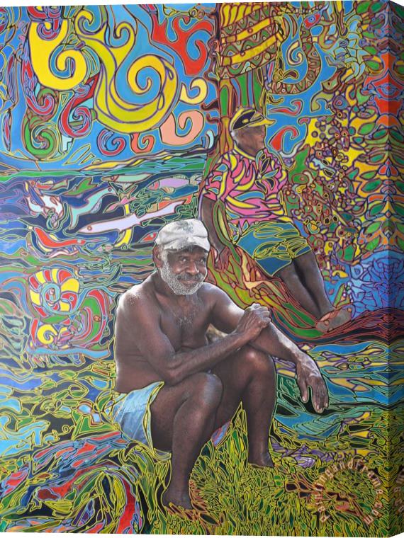 Igor Eugen Prokop Fishermans rest in Vanuatu Stretched Canvas Print / Canvas Art