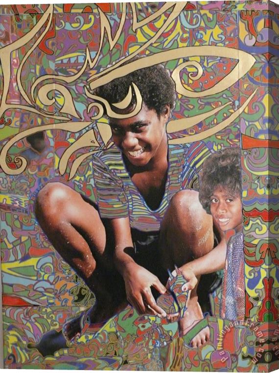 Igor Eugen Prokop Golden Smile in Vanuatu Stretched Canvas Print / Canvas Art