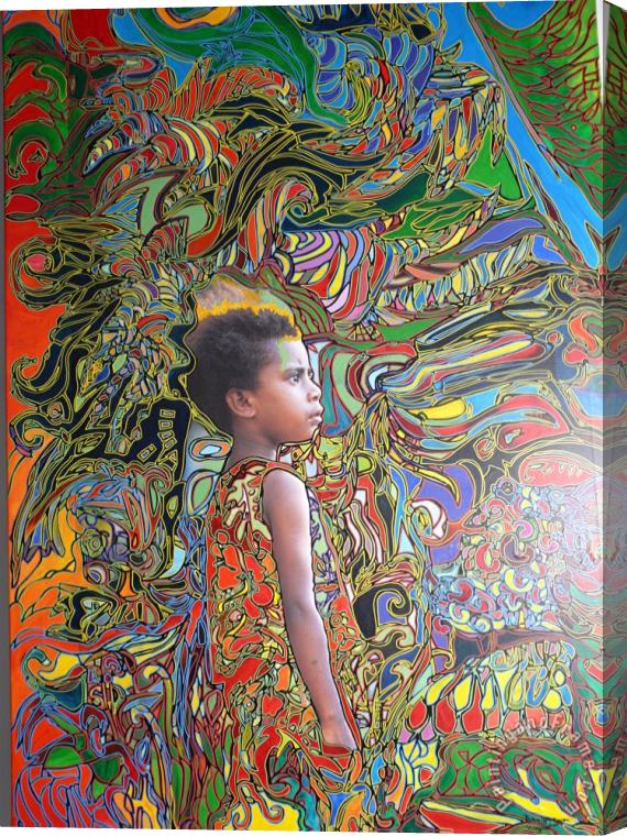 Igor Eugen Prokop Wonderseegirl in Vanuatu Stretched Canvas Print / Canvas Art