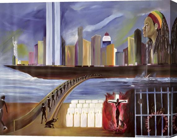 Ikahl Beckford River of Babylon Stretched Canvas Painting / Canvas Art