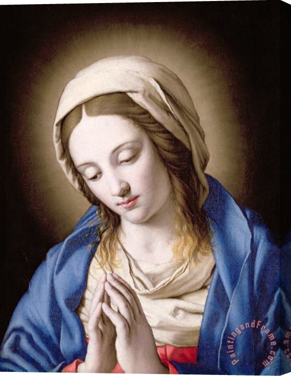Il Sassoferrato The Madonna Praying Stretched Canvas Painting / Canvas Art