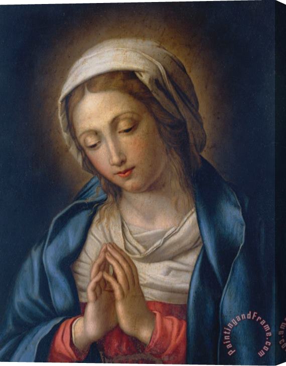 Il Sassoferrato The Virgin at Prayer Stretched Canvas Print / Canvas Art
