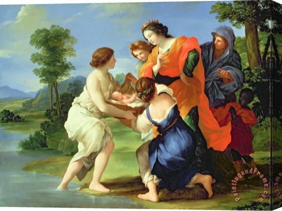 Il Viterbese The Finding of Moses Stretched Canvas Print / Canvas Art