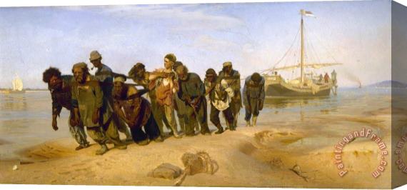 Ilya Repin Barge Haulers on The Volga Stretched Canvas Painting / Canvas Art