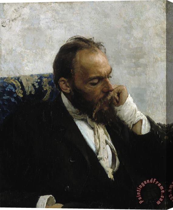 Ilya Repin Portrait of Professor Ivanov Stretched Canvas Painting / Canvas Art