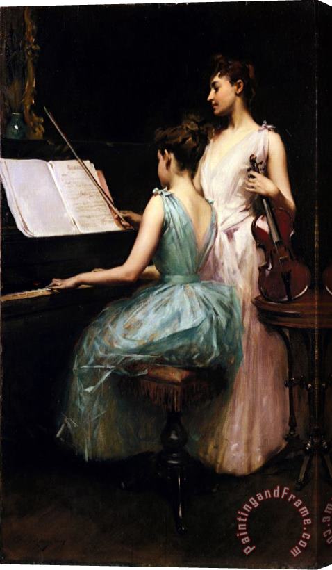 Irving Ramsay Wiles The Sonata Stretched Canvas Painting / Canvas Art
