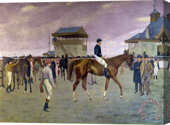 Isaac Cullen The Owner S Enclosure Newmarket Stretched Canvas Painting / Canvas Art
