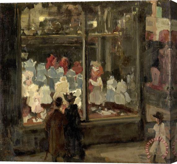 Isaac Israels Shop Window Stretched Canvas Painting / Canvas Art
