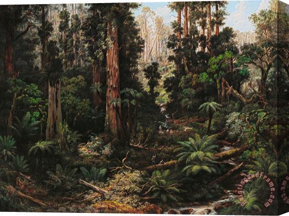 Isaac Whitehead In The Sassafras Valley, Victoria Stretched Canvas Print / Canvas Art