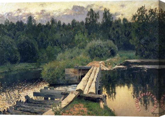 Isaak Ilyich Levitan At The Shallow Stretched Canvas Painting / Canvas Art
