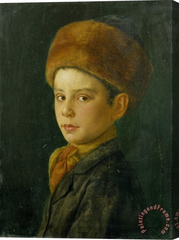 Isidor Kaufmann Portrait of a Boy Stretched Canvas Painting / Canvas Art