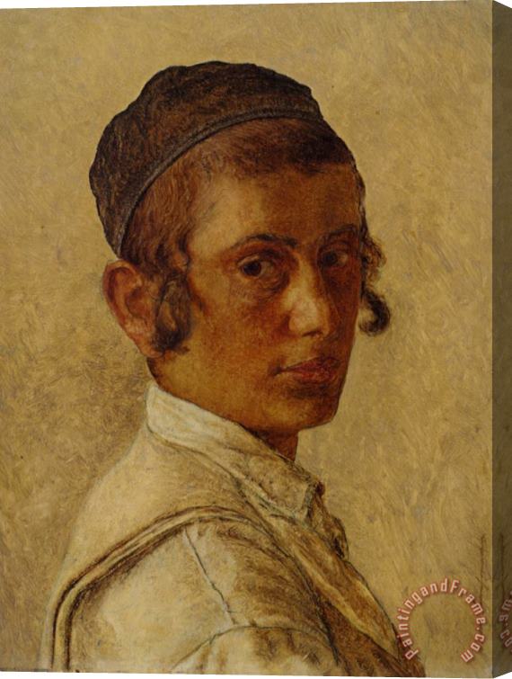 Isidor Kaufmann Portrait of a Young Orthodox Boy Stretched Canvas Painting / Canvas Art