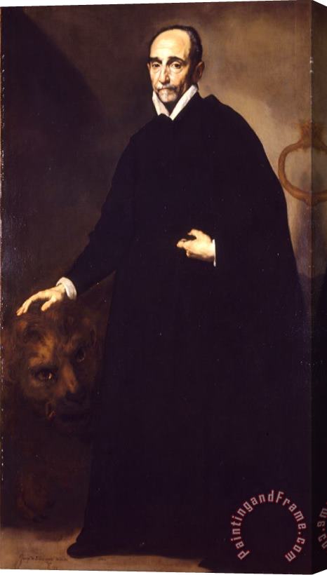 Italian Portrait of a Jesuit Missionary Stretched Canvas Print / Canvas Art