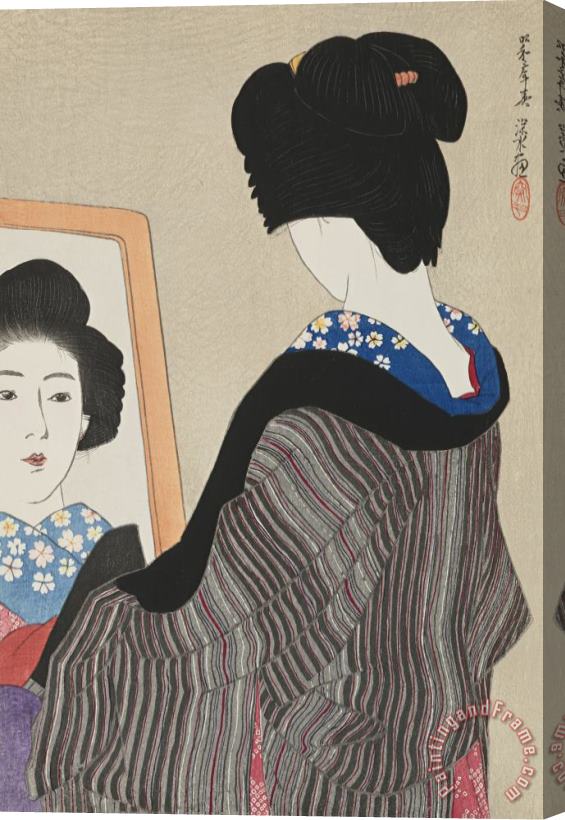 Ito Shinsui Black Collar (kuroei) Stretched Canvas Painting / Canvas Art