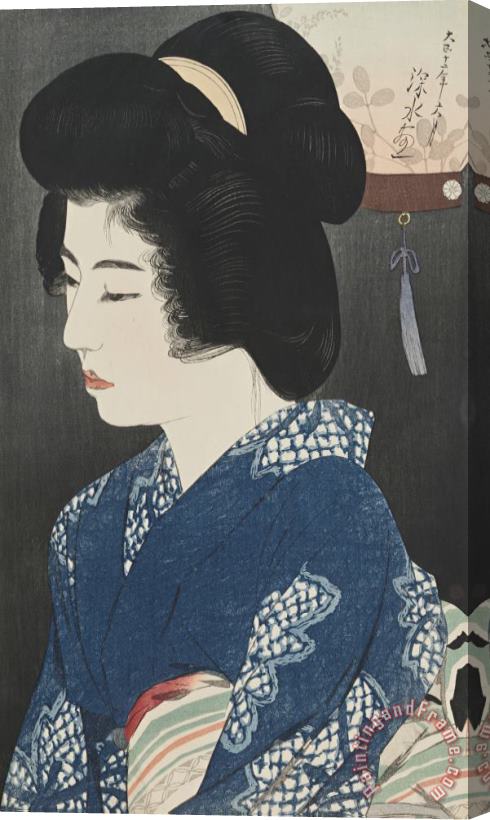 Ito Shinsui Listening to Insects (mushi No Ne) Stretched Canvas Print / Canvas Art