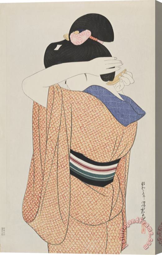 Ito Shinsui Long Undergarment (nagajuban) Stretched Canvas Print / Canvas Art