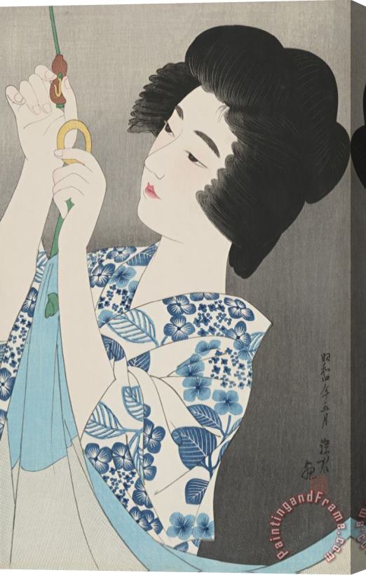 Ito Shinsui Mosquito Net (kaya) Stretched Canvas Print / Canvas Art