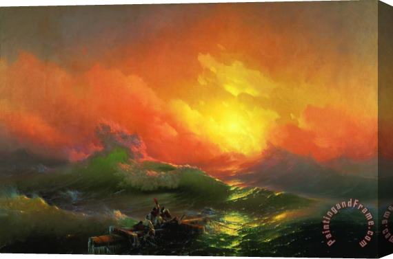 Ivan Aivazovsky Ninth Wave Stretched Canvas Painting / Canvas Art
