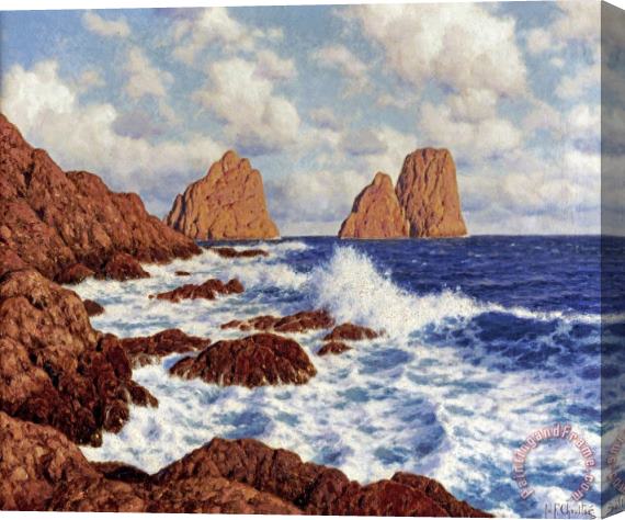 Ivan Choultse The Rocks at Capri Stretched Canvas Painting / Canvas Art