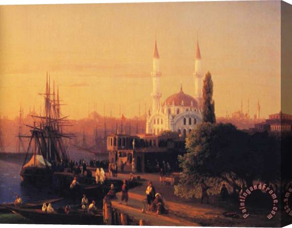 Ivan Constantinovich Aivazovsky Constantinople Detail Stretched Canvas Print / Canvas Art