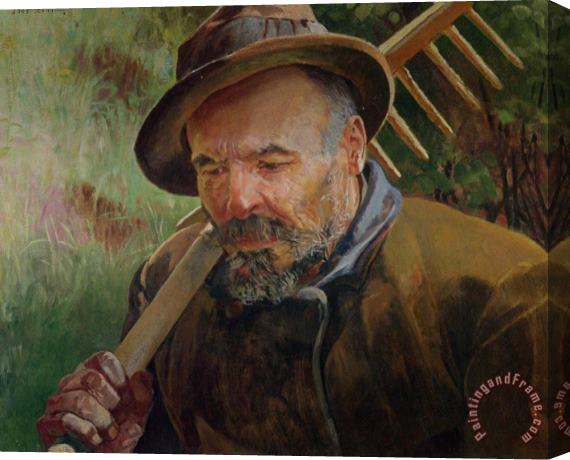 Jacek Malczewski Returning From The Fields Stretched Canvas Painting / Canvas Art