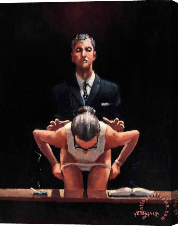 Jack Vettriano A Sinister Turn of Emotion I, 2008 Stretched Canvas Painting / Canvas Art