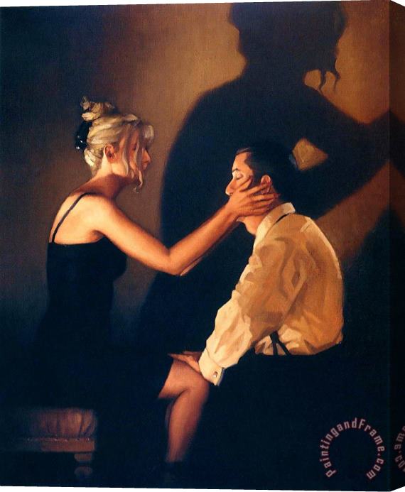 Jack Vettriano At Last My Lovely Stretched Canvas Painting / Canvas Art