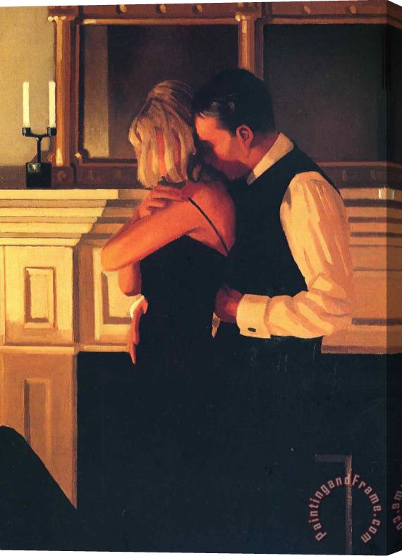 Jack Vettriano Beautiful Losers Ii Detail Stretched Canvas Print / Canvas Art