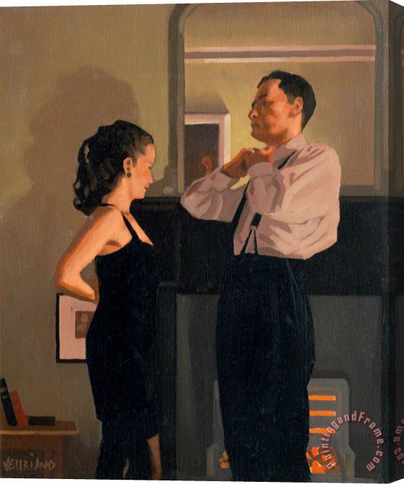 Jack Vettriano Between Darkness And Dawn, Study, 1998 Stretched Canvas Print / Canvas Art