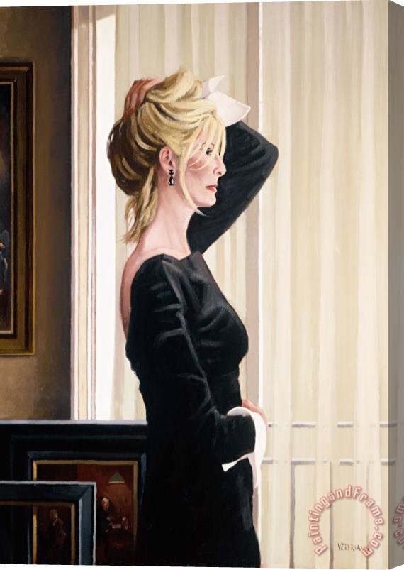 Jack Vettriano Black on Blonde, 2015 Stretched Canvas Painting / Canvas Art