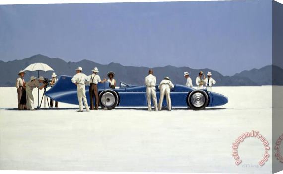 Jack Vettriano Bluebird at Bonneville, 2010 Stretched Canvas Painting / Canvas Art