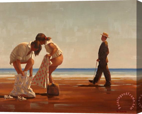 Jack Vettriano Discovered, 1991 Stretched Canvas Print / Canvas Art