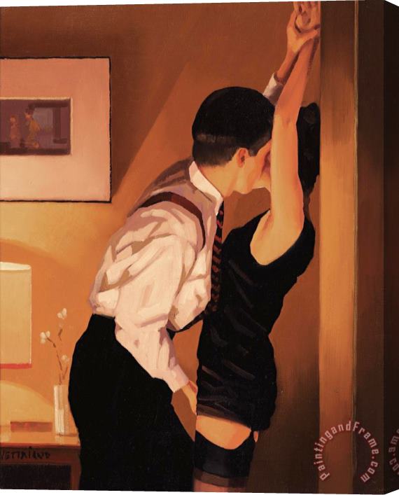 Jack Vettriano Game on (study) Stretched Canvas Painting / Canvas Art